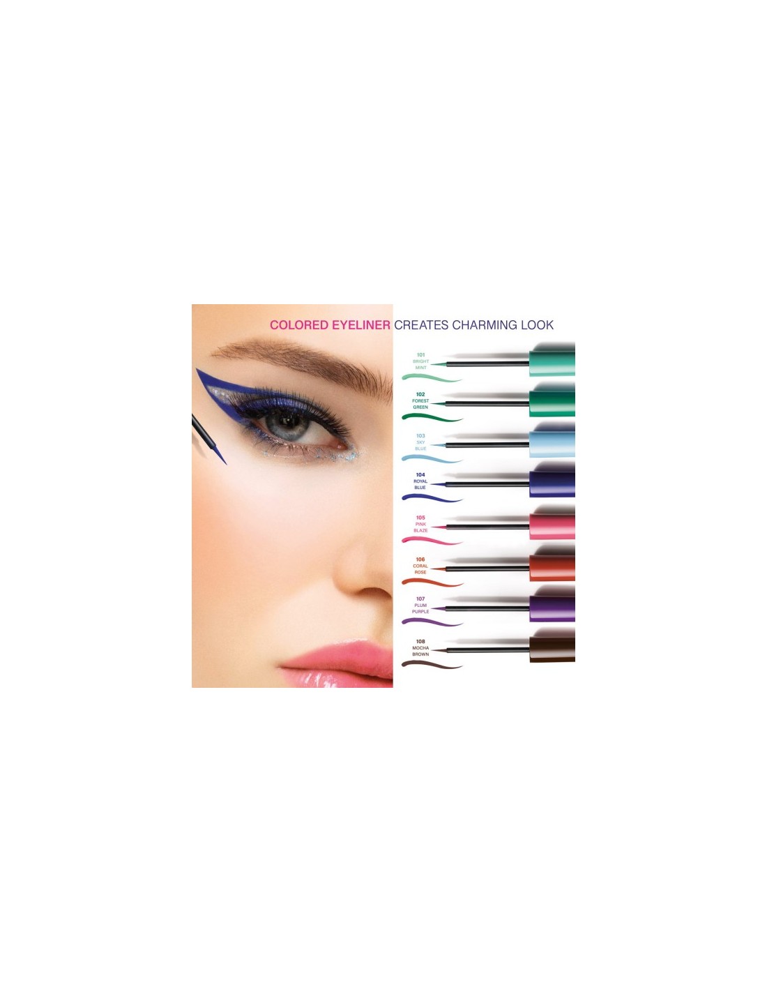 Golden Rose Flash Liner Colored Eyeliner Coral Rose 106 3.5ml