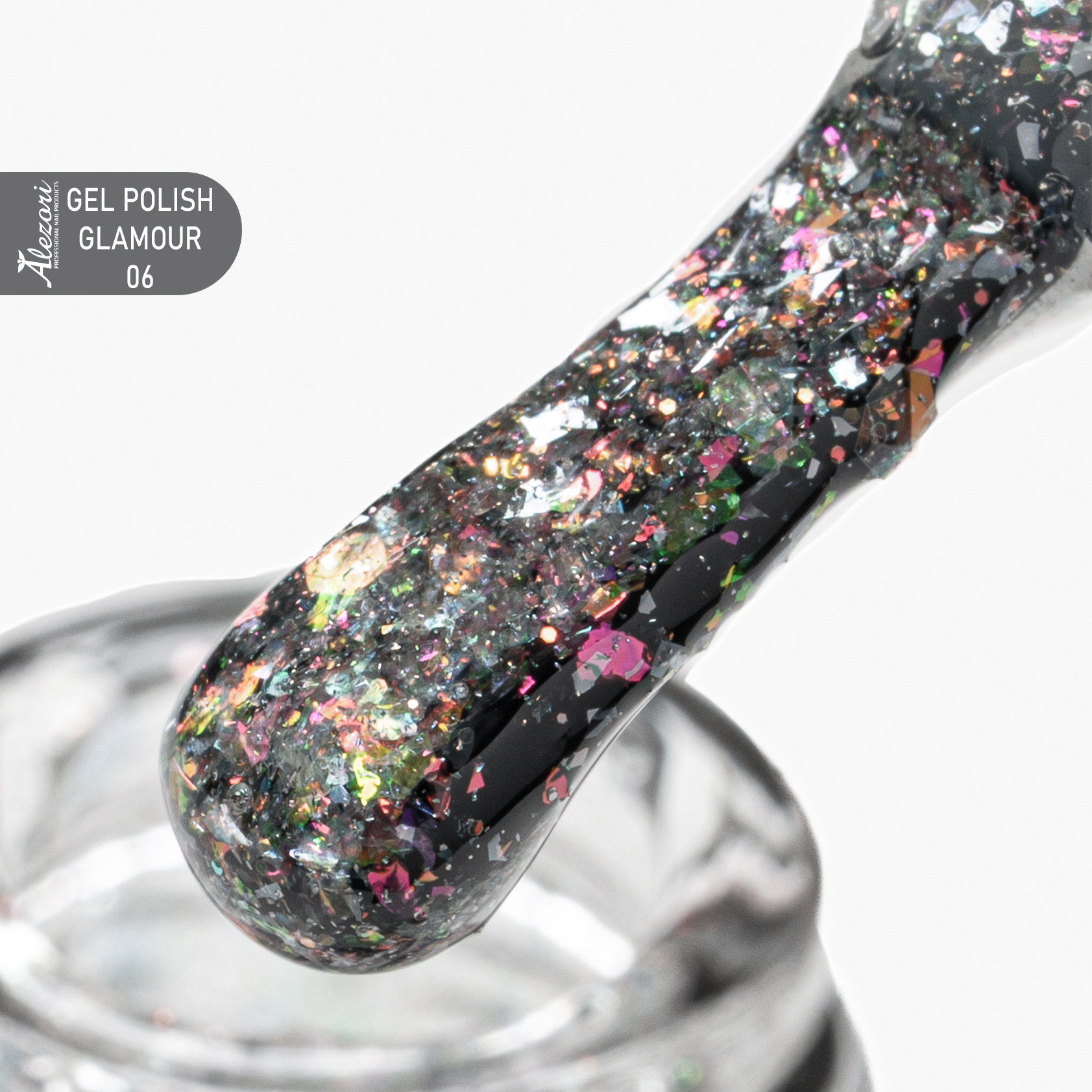 Alezori Gel Polish Glamour 06 No1212 Glitter 15ml