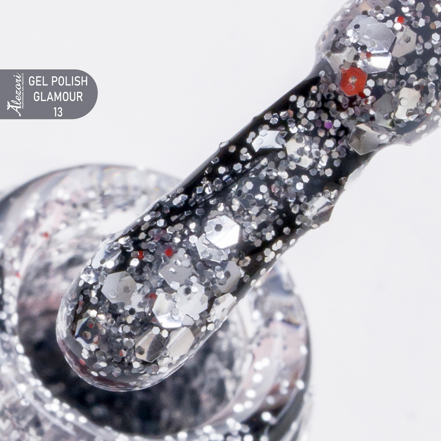 Alezori Gel Polish Glamour 13 No600 Glitter 15ml