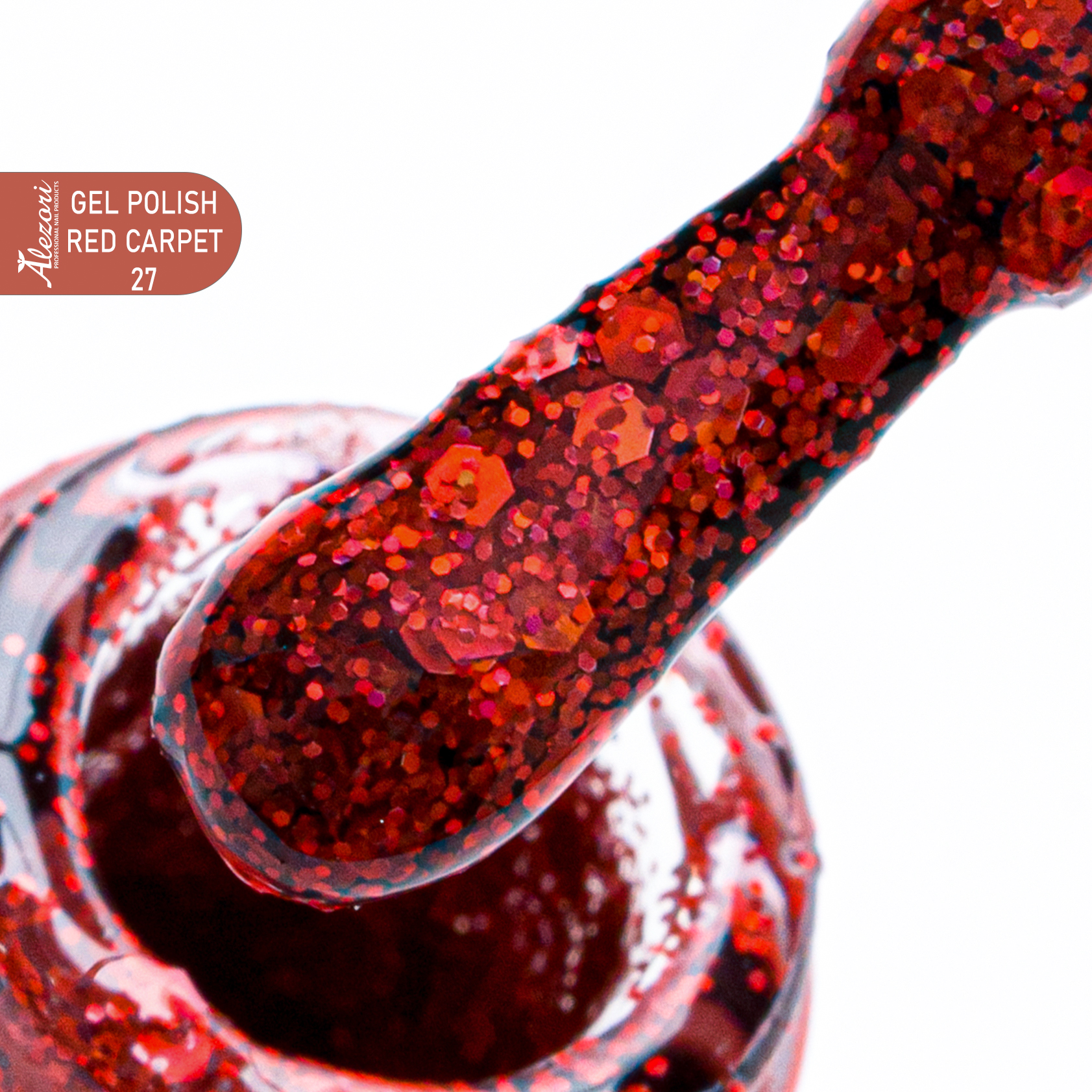 Alezori Gel Polish Red Carpet 27 No603 Glitter Με Παγιέτα 15ml