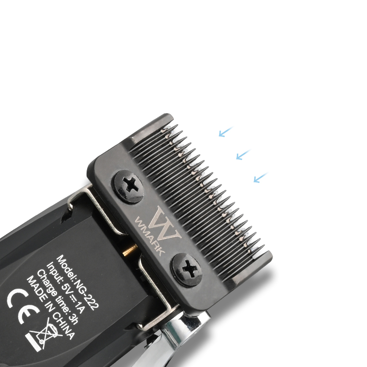WMARK Επαγγελματική Κουρευτική Μηχανή Silver NG-222 - Image 4