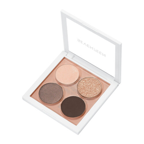 Seventeen Vibrant Eyes Quad Palette 08 Grey Secret 7.3gr - Limited Edition Παλέτα Με 4 σκιές
