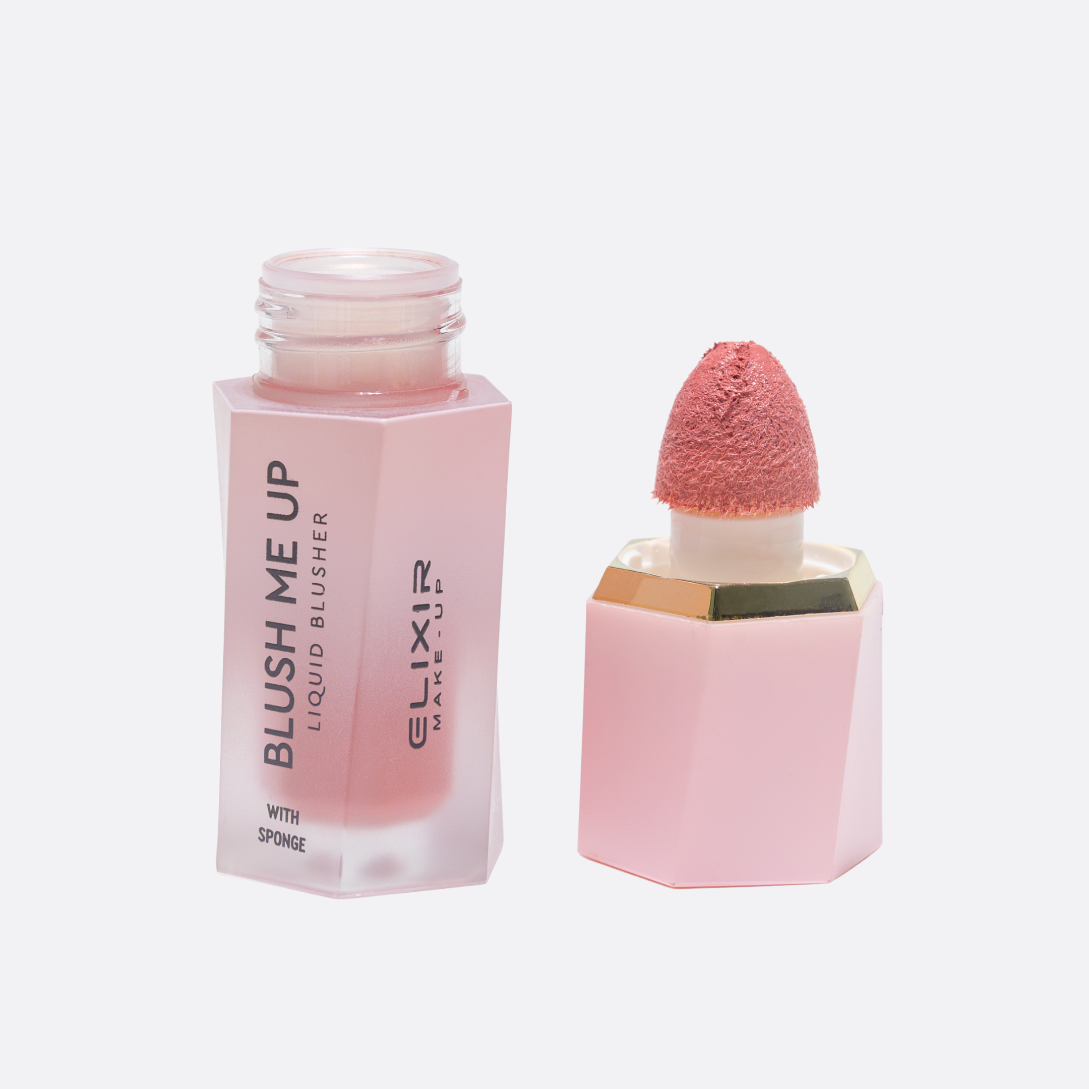 Elixir Blush Me Up Liquid Blusher With Sponge #201 - Υγρό Ρουζ Με Σφουγγαράκι