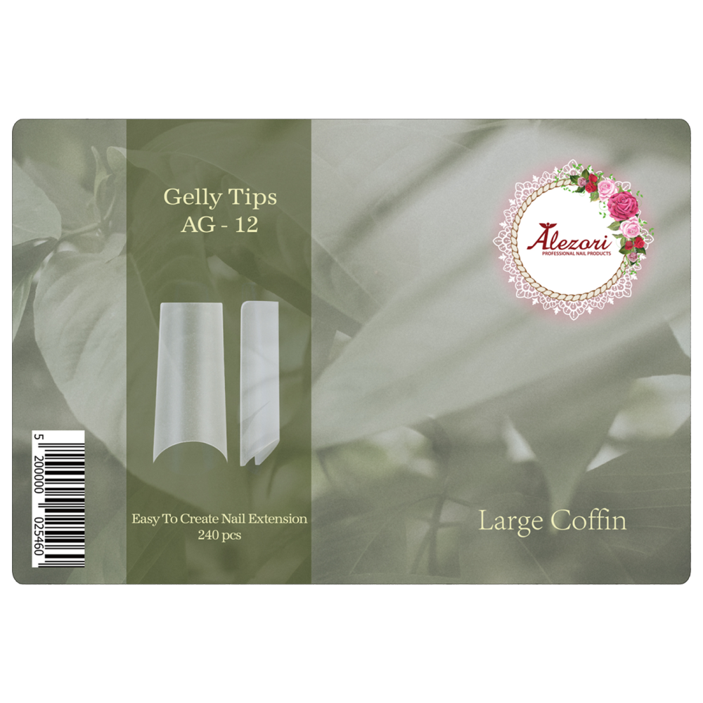 Alezori Gelly Tips AG-12 Large Coffin 240τεμ.