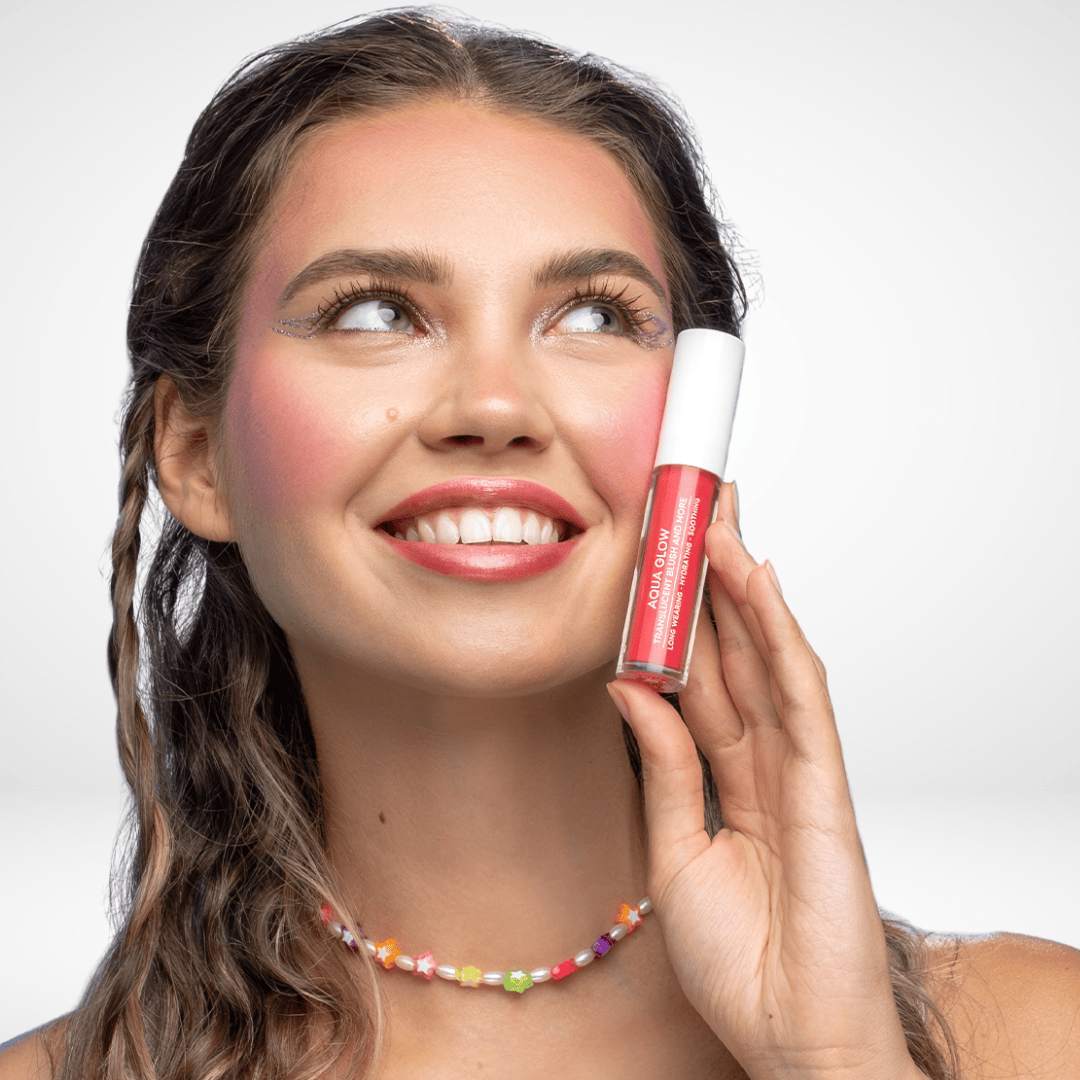Seventeen Aqua Glow Translucent Blush And More 05 Passion Glow 5ml - Υγρό Ρουζ Για Λάμψη - Image 4