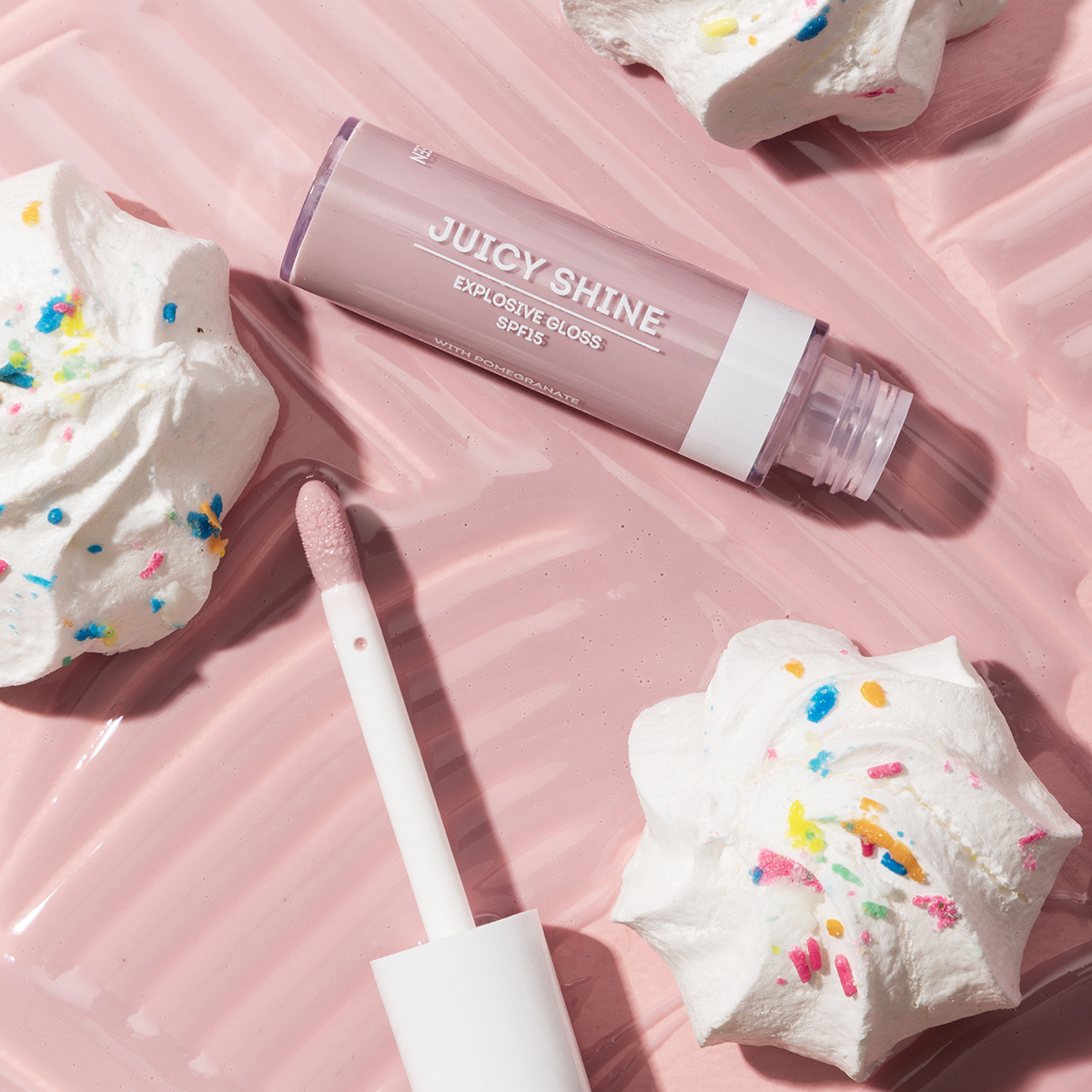 Seventeen Juicy Shine Explosive Gloss SPF15 18 Pink Cloud 10ml - Ενυδατικό lip gloss - Image 4