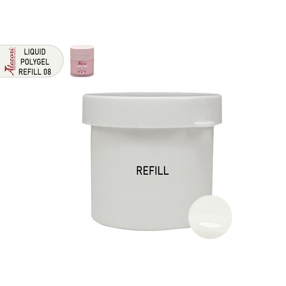 Alezori Refil Liquid Polygel Hema Free 08 50ml
