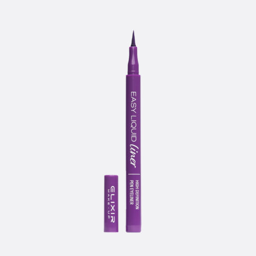 Elixir Easy Liquid Eyeliner #999E Purple 1ml - Eyeliner Με Σατινέ Υφή Μωβ
