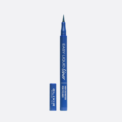 Elixir Easy Liquid Eyeliner #999C Blue 1ml - Eyeliner Με Σατινέ Υφή Μπλε