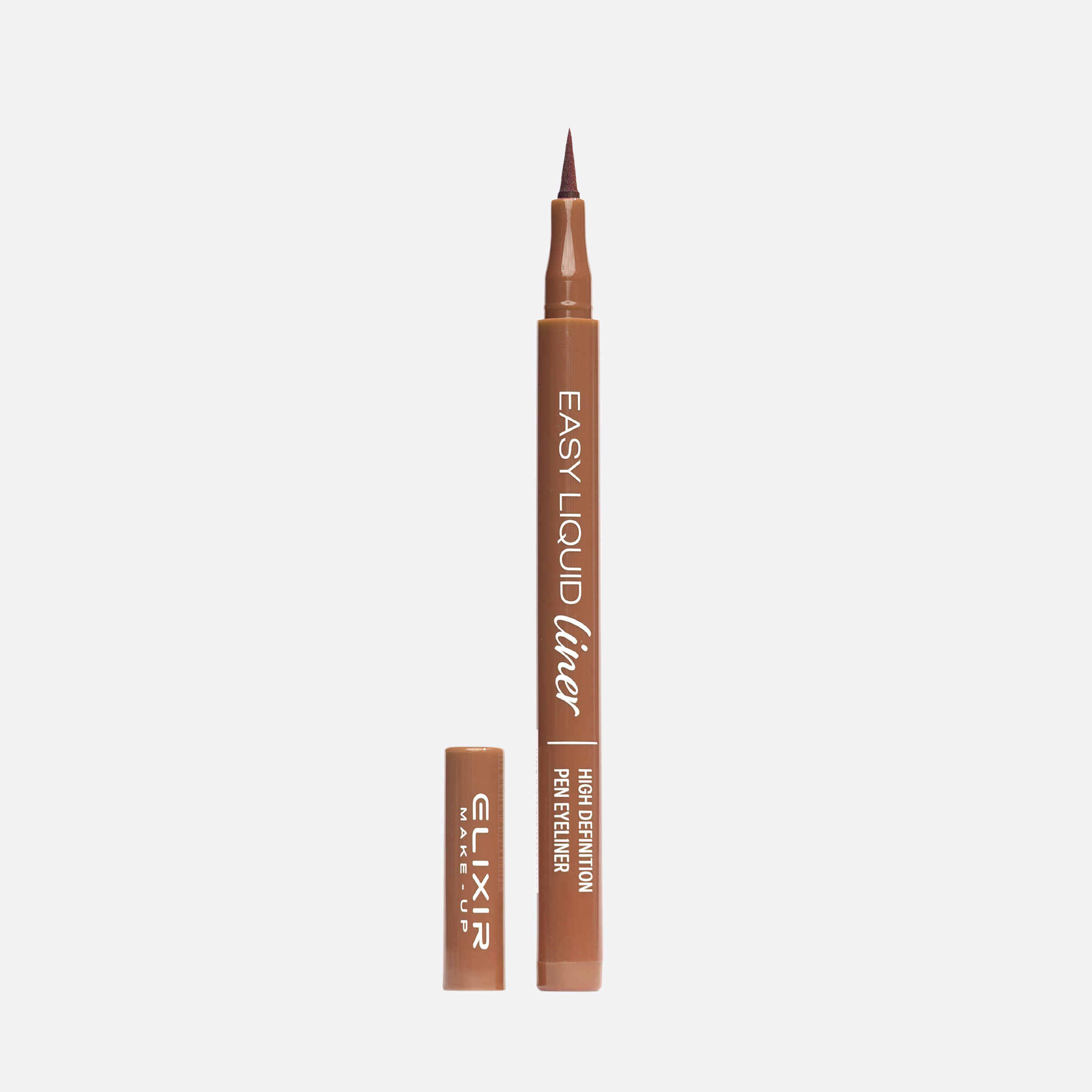 Elixir Easy Liquid Eyeliner #999D Brown 1ml - Eyeliner Με Σατινέ Υφή Καφέ