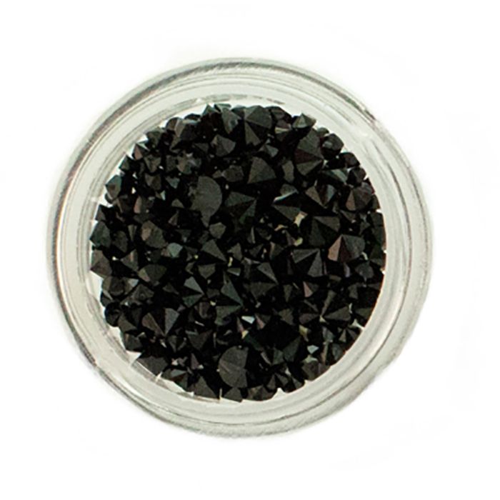 Trendy Διακοσμητικά Νυχιών Swarovski Jet Μαύρο MM4 2gr