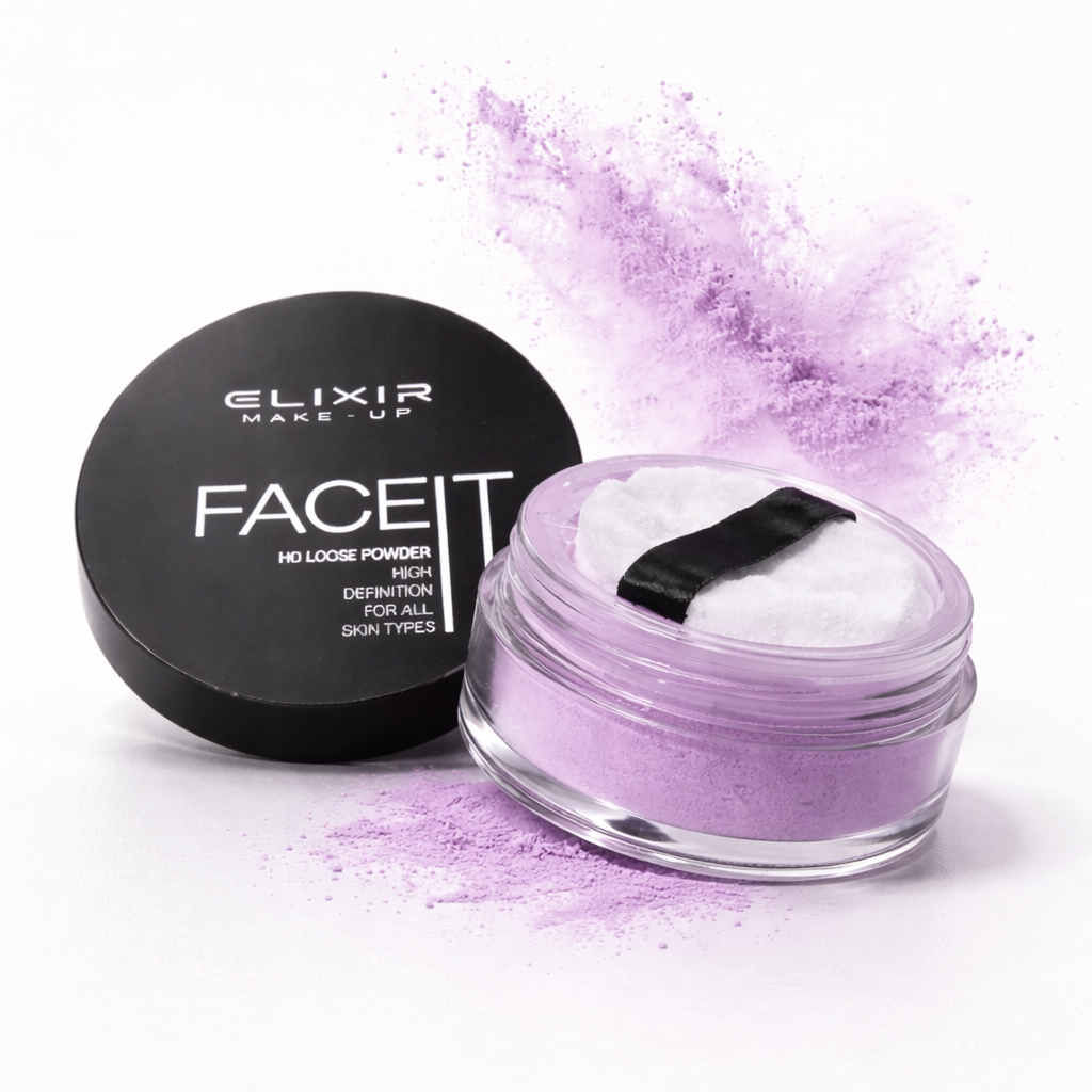 Elixir Face IT HD Loose Powder 02 Purple 12gr – Πούδρα Ελεύθερης Μορφής Μωβ