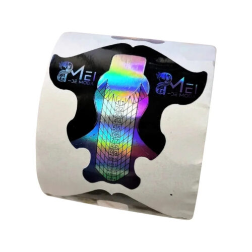 Χάρτινη Φόρμα Νυχιών Για Χτίσιμο Πεταλούδα Ροζ Στιλέτο 300τεμ.