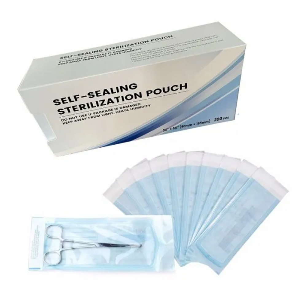 Self Sealing Sterilization Θήκες Αποστείρωσης Εργαλείων 90x165mm 200τεμ.