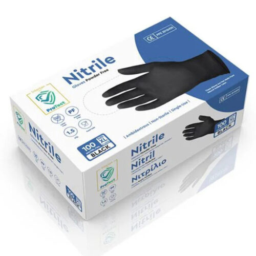 Nitrile Γάντια Νιτριλίου Μαύρα X-Large 100τεμ.