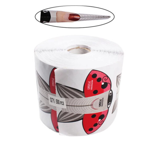 Χάρτινη Φόρμα Νυχιών Για Χτίσιμο Πασχαλίτσα Κόκκινη 500τεμ.