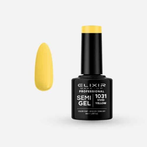 Elixir Ημιμόνιμο Βερνίκι Νυχιών #1031 Vivid Yellow 8ml