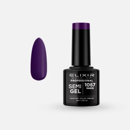 Elixir Ημιμόνιμο Βερνίκι Νυχιών #1057 Rasin 8ml