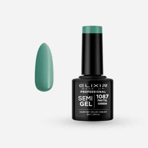 Elixir Ημιμόνιμο Βερνίκι Νυχιών #1087 Pastel Green 8ml