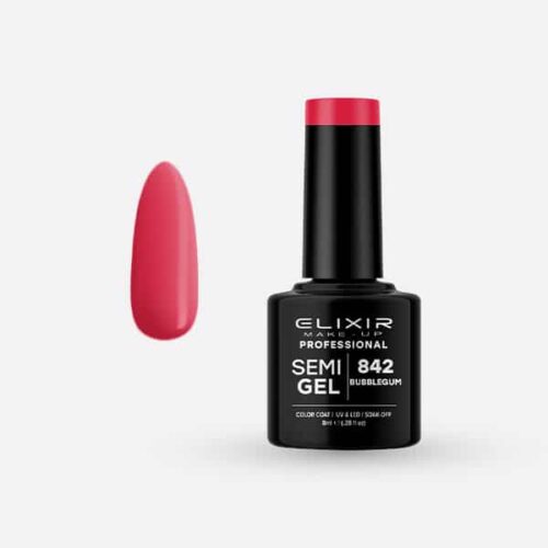 Elixir Ημιμόνιμο Βερνίκι Νυχιών #842 Cadmium Red 8ml