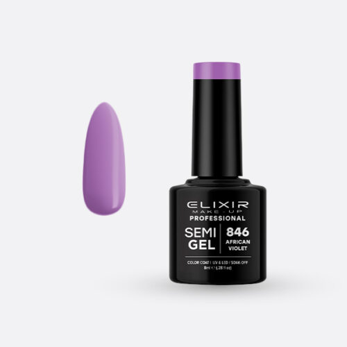 Elixir Ημιμόνιμο Βερνίκι Νυχιών #846 African Violet 8ml