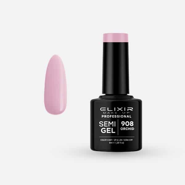 Elixir Ημιμόνιμο Βερνίκι Νυχιών #908 Orchid 8ml