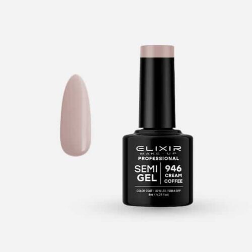 Elixir Ημιμόνιμο Βερνίκι Νυχιών #946 Cream Coffee 8ml