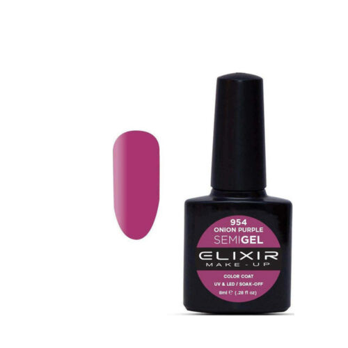 Elixir Ημιμόνιμο Βερνίκι Νυχιών #954 Onion Purple 8ml