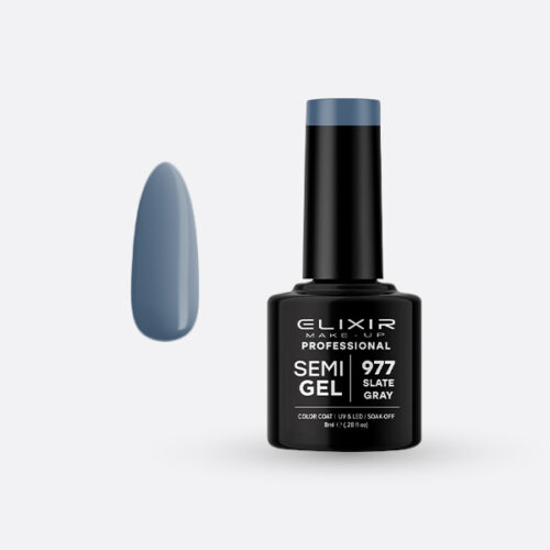 Elixir Ημιμόνιμο Βερνίκι Νυχιών #977 Slate Gray 8ml