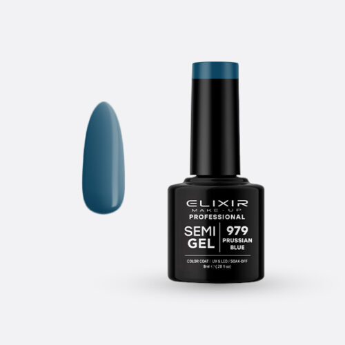 Elixir Ημιμόνιμο Βερνίκι Νυχιών #979 Prusian Blue 8ml