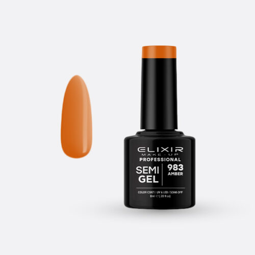 Elixir Ημιμόνιμο Βερνίκι Νυχιών #983 Amber 8ml