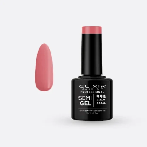 Elixir Ημιμόνιμο Βερνίκι Νυχιών #994 Light Coral 8ml