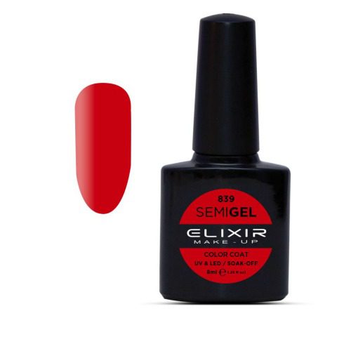 Elixir Ημιμόνιμο Βερνίκι Νυχιών #839 Bright Maroon 8ml