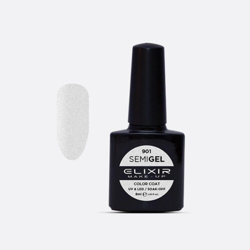 Elixir Ημιμόνιμο Βερνίκι Νυχιών #901 Metallic Silver 8ml