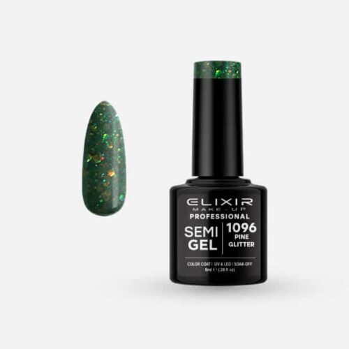 Elixir Ημιμόνιμο Βερνίκι Νυχιών #1096 Pine Glitter 8ml