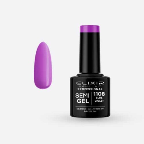 Elixir Ημιμόνιμο Βερνίκι Νυχιών #1108 Blue Violet 8ml