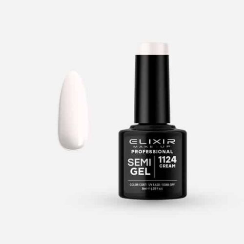 Elixir Ημιμόνιμο Βερνίκι Νυχιών #1124 Cream 8ml