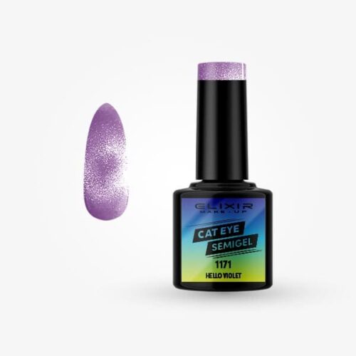 Elixir Ημιμόνιμο Βερνίκι Νυχιών Cat Eye #1171 Hello Violet 8ml