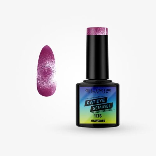 Elixir Ημιμόνιμο Βερνίκι Νυχιών Cat Eye #1176 Mauvelous 8ml