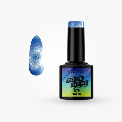 Elixir Ημιμόνιμο Βερνίκι Νυχιών Cat Eye #1179 Cerulean 8ml