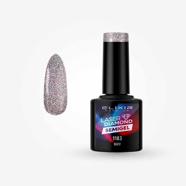 Elixir Ημιμόνιμο Βερνίκι Νυχιών Laser Diamond #1183 Buff 8ml