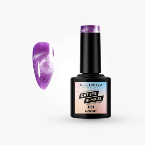 Elixir Ημιμόνιμο Βερνίκι Νυχιών Cat Eye #1181 Razzberry 8ml