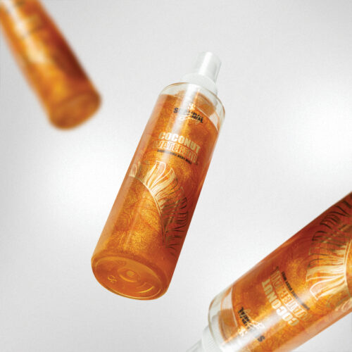 Scandal Beauty Coconut Waterfall Shimmering Body Mist 200ml - Λαμπερό Σπρέι Σώματος Με Καρύδα Βανίλια & Κρίνο Της Κοιλάδας