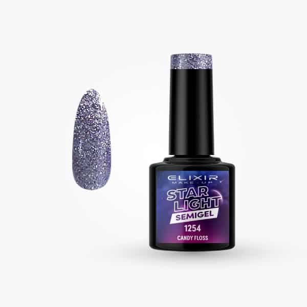 Elixir Ημιμόνιμο Βερνίκι Νυχιών Star Light #1254 Candy Floss 8ml