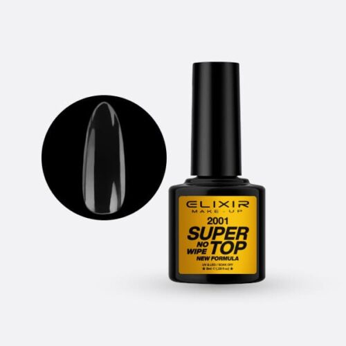 Elixir Ημιμόνιμο Βερνίκι Νυχιών #2001 Super Top Coat No Wipe 8ml