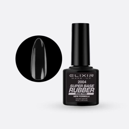 Elixir Ημιμόνιμο Βερνίκι Νυχιών #2004 Super Rubber Base Coat Nude Pink New Formula 8ml