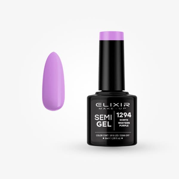 Elixir Ημιμόνιμο Βερνίκι Νυχιών #1294 Northwestern Purple 8ml