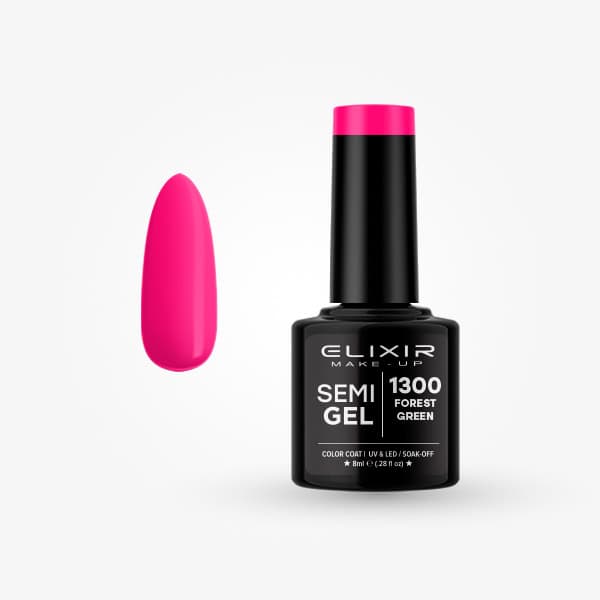 Elixir Ημιμόνιμο Βερνίκι Νυχιών #1300 Forest Green 8ml