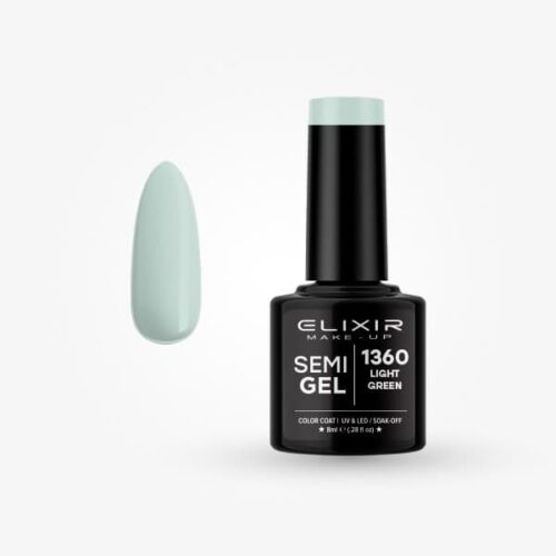 Elixir Ημιμόνιμο Βερνίκι Νυχιών #1360 Light Green 8ml