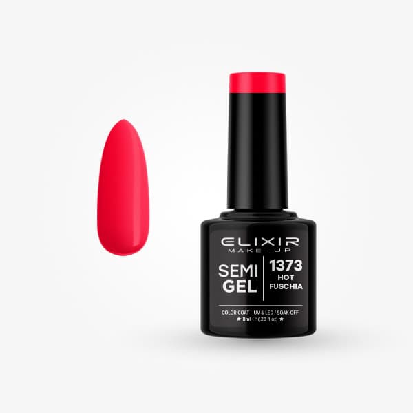 Elixir Ημιμόνιμο Βερνίκι Νυχιών #1373 Hot Fuschia 8ml